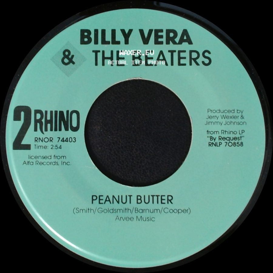 Billy Vera & The Beaters - Peanut Butter / At This Moment side A