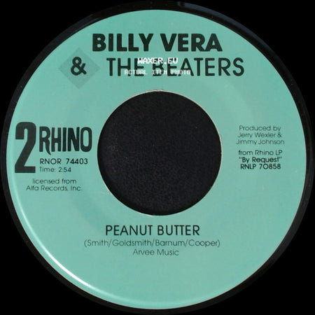 Billy Vera & The Beaters - Peanut Butter / At This Moment side A