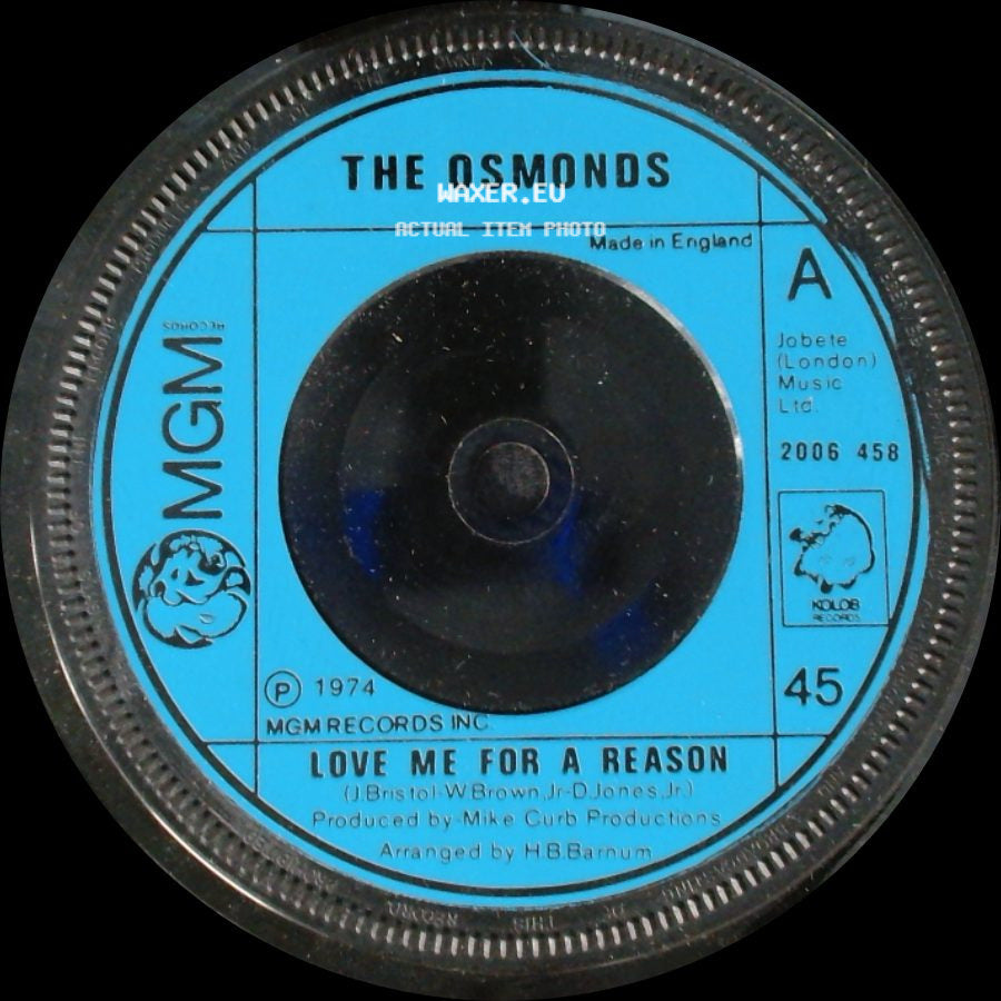 The Osmonds - Love Me For A Reason / Fever side A