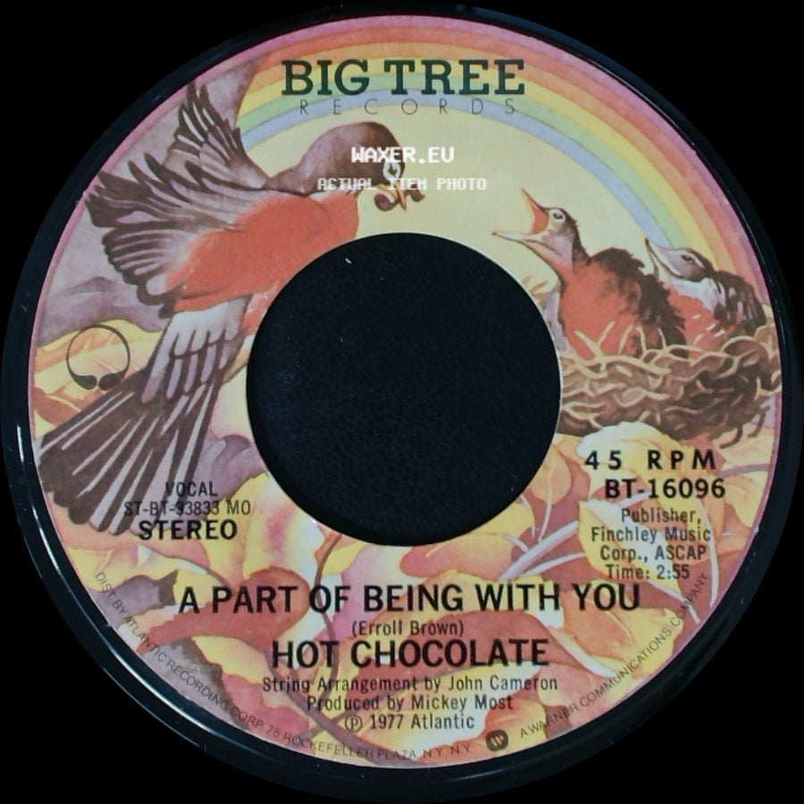 Hot Chocolate - So You Win Again / A Part Of Being With You side B