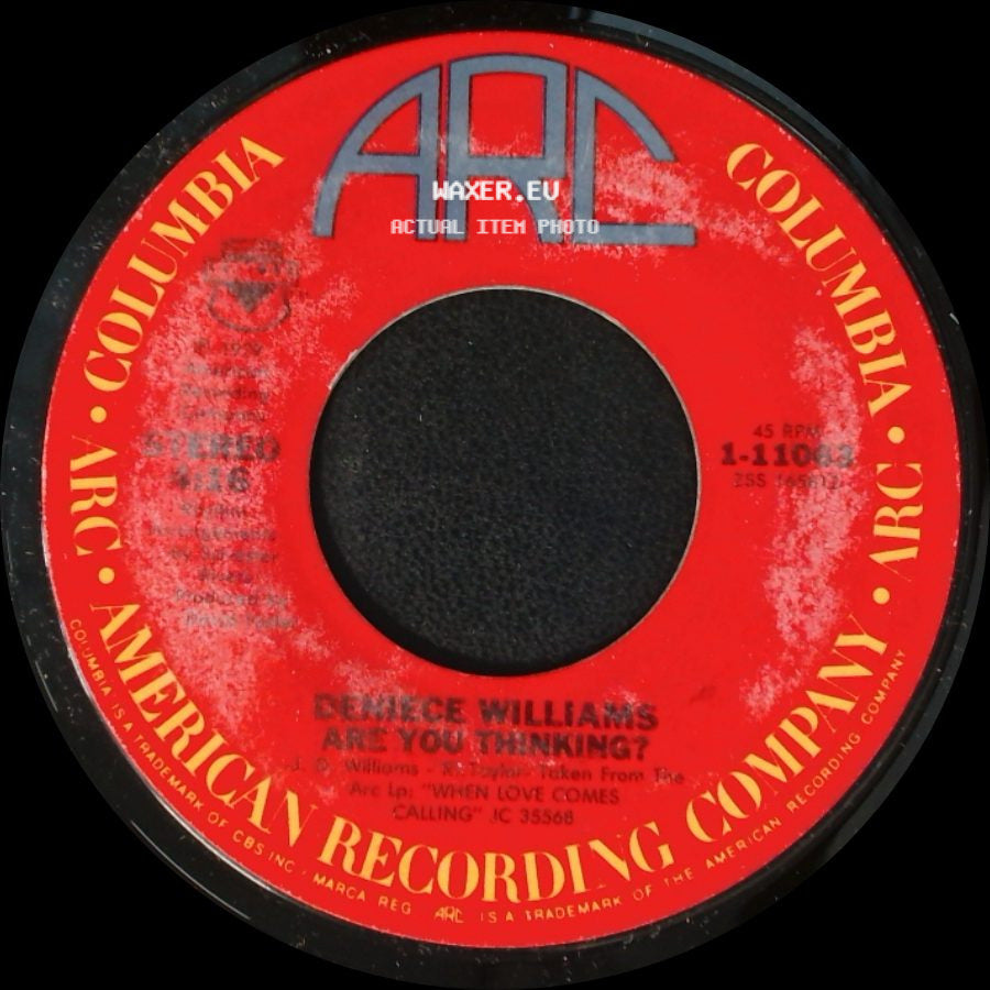 Demisec Williams / Deniece Williams - Are You Thinking? / I Found Love side A