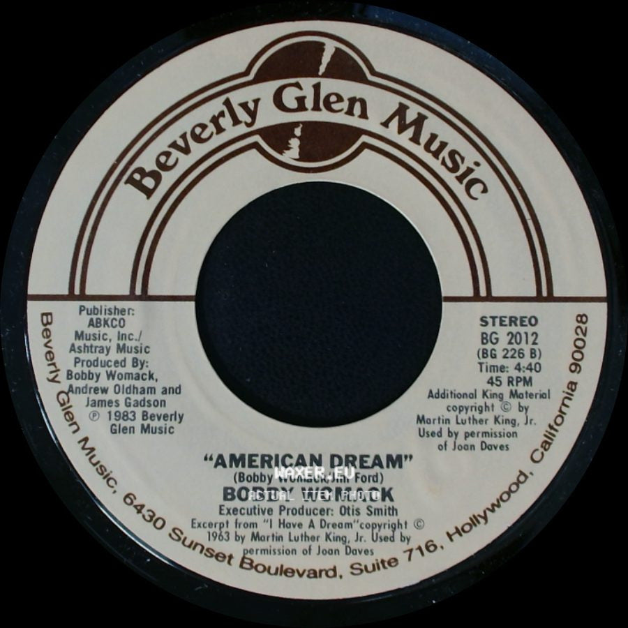 Bobby Womack And Patti Labelle / Bobby Womack - Love Has Finally Come At Last / American Dream side B