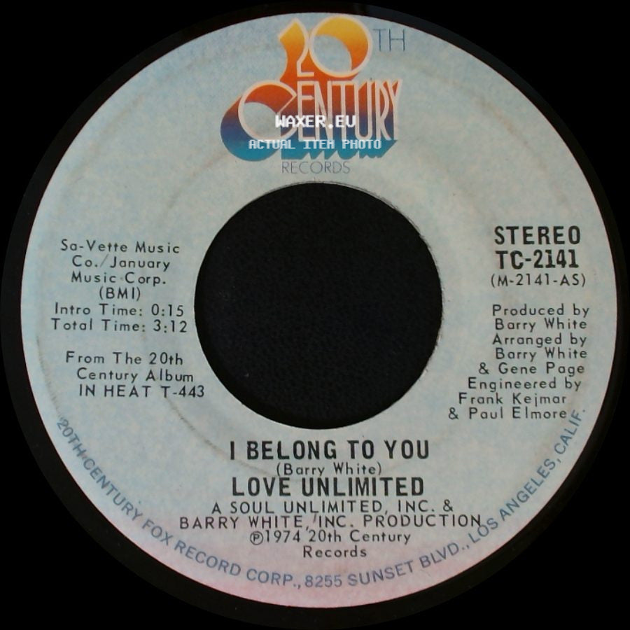 Love Unlimited - I Belong To You / And Only You side A