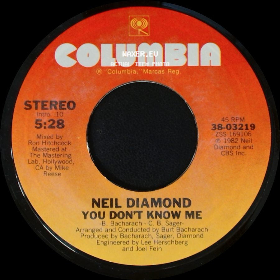 Neil Diamond - You Don't Know Me / Heartlight side A