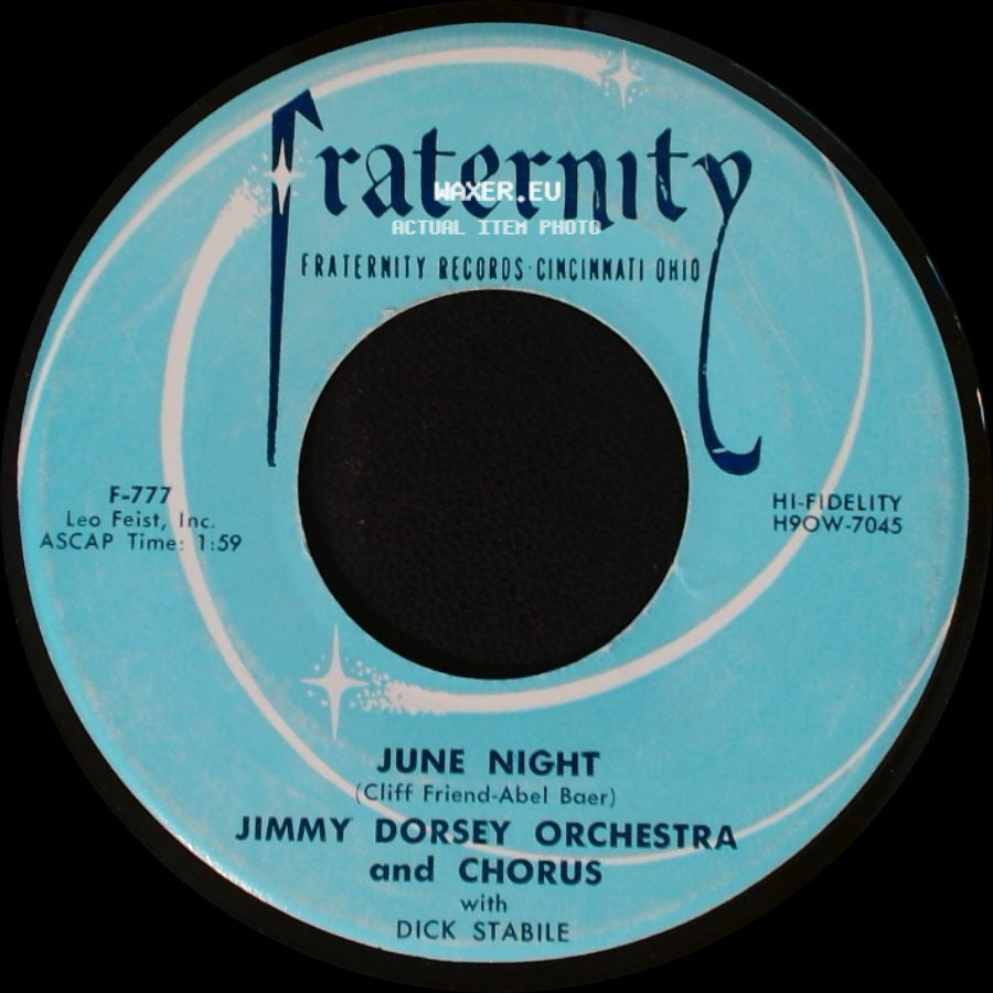 Jimmy Dorsey Orchestra / Jimmy Dorsey Orchestra And Chorus With Dick Stabile - Jay-Dee's Boogie Woogie / June Night side B