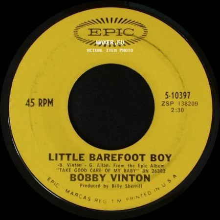 Bobby Vinton - Little Barefoot Boy / I Love How You Love Me side A