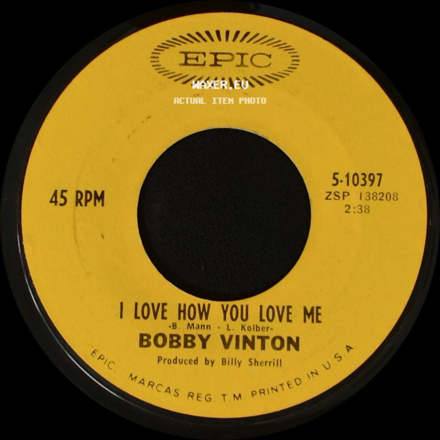Bobby Vinton - Little Barefoot Boy / I Love How You Love Me side B