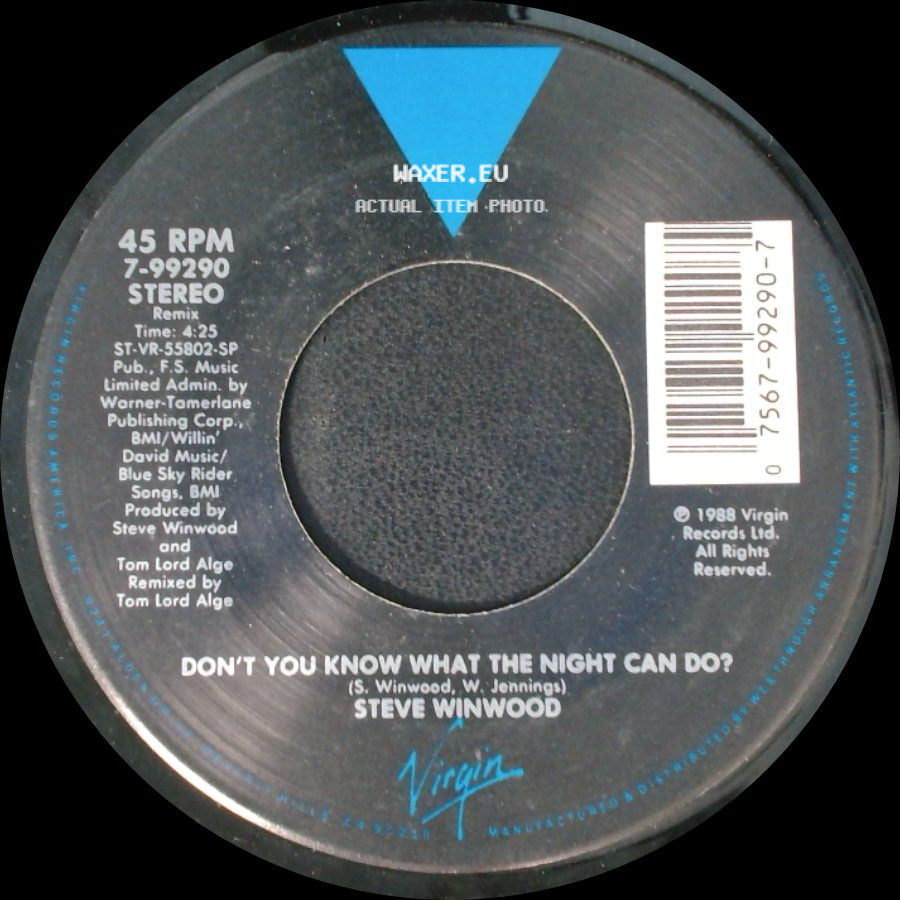 Steve Winwood - Don't You Know What The Night Can Do? / Don't You Know What The Night Can Do? side A