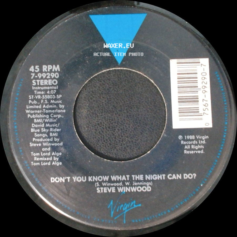 Steve Winwood - Don't You Know What The Night Can Do? / Don't You Know What The Night Can Do? side B