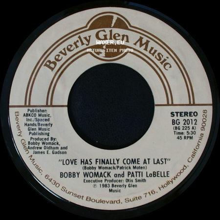 Bobby Womack / Bobby Womack And Patti Labelle - American Dream / Love Has Finally Come At Last side B