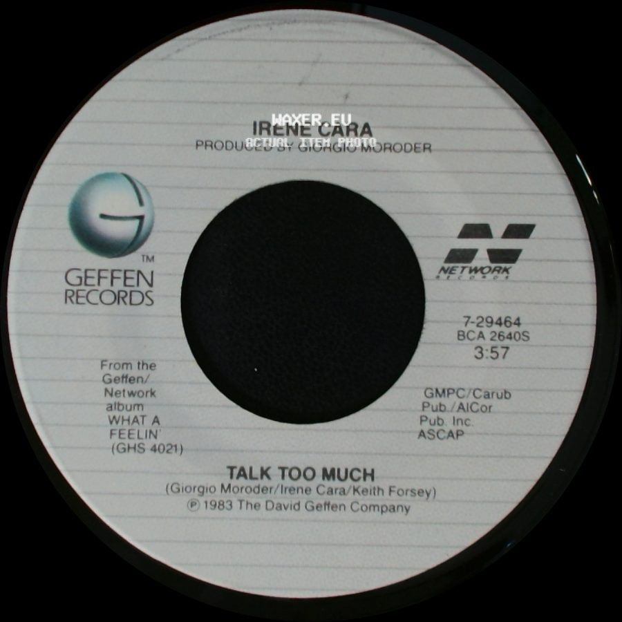 Irene Cara - Why Me? / Talk Too Much side B