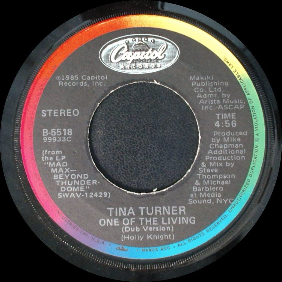 Tina Turner - One Of The Living (Dub Version) / One Of The Living side A