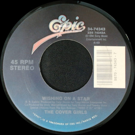 The Cover Girls - Funk Boutique / Wishing On A Star side B