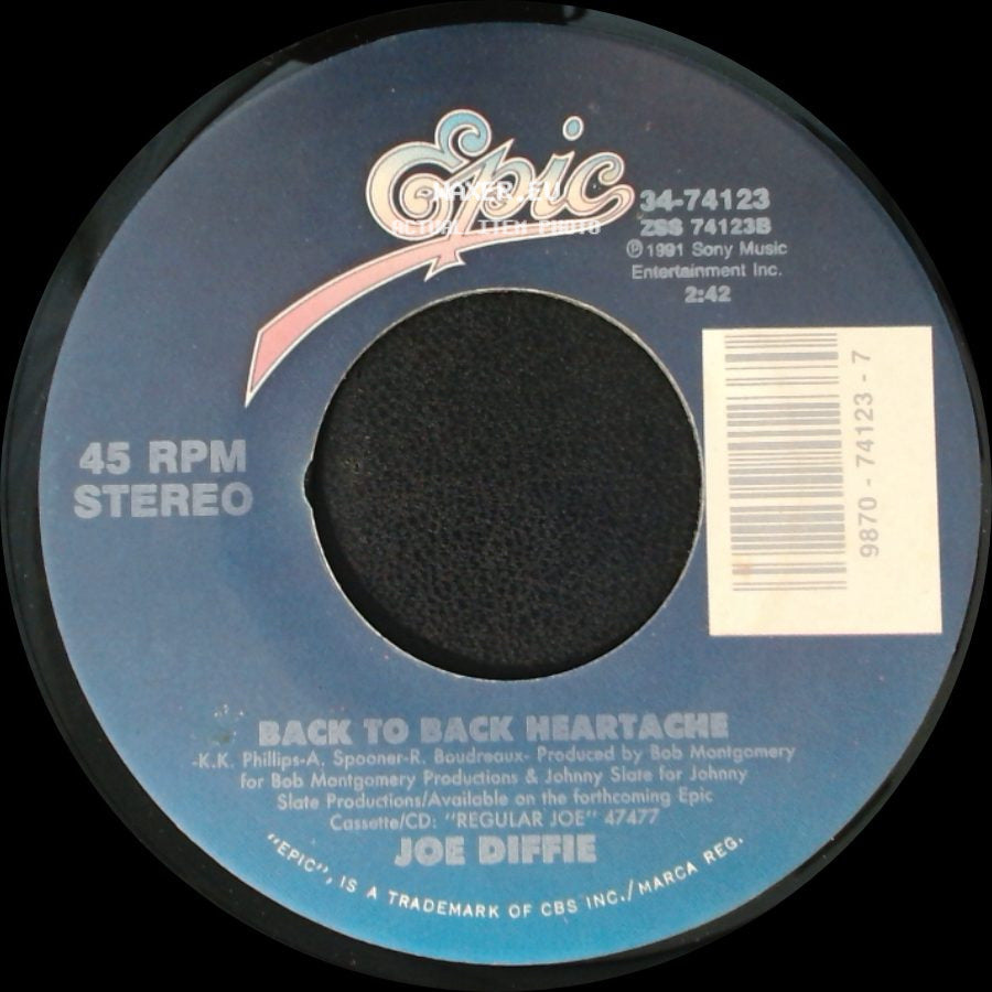Joe Diffie - Back To Back Heartache / Is It Cold In Here side A