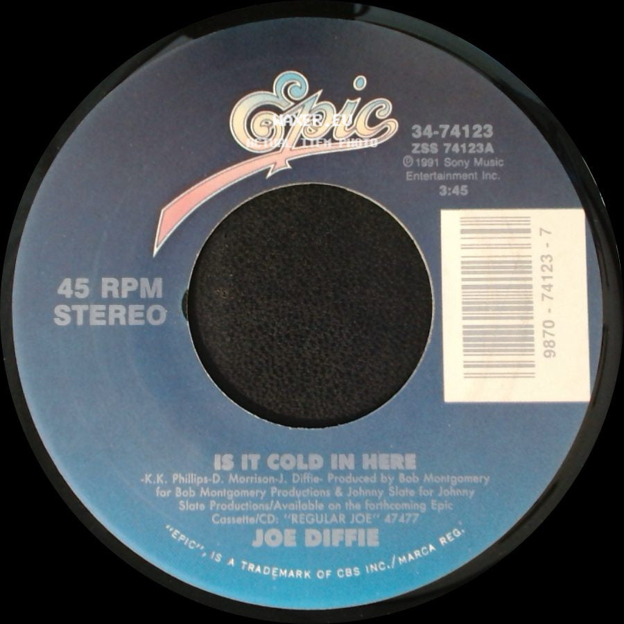 Joe Diffie - Back To Back Heartache / Is It Cold In Here side B