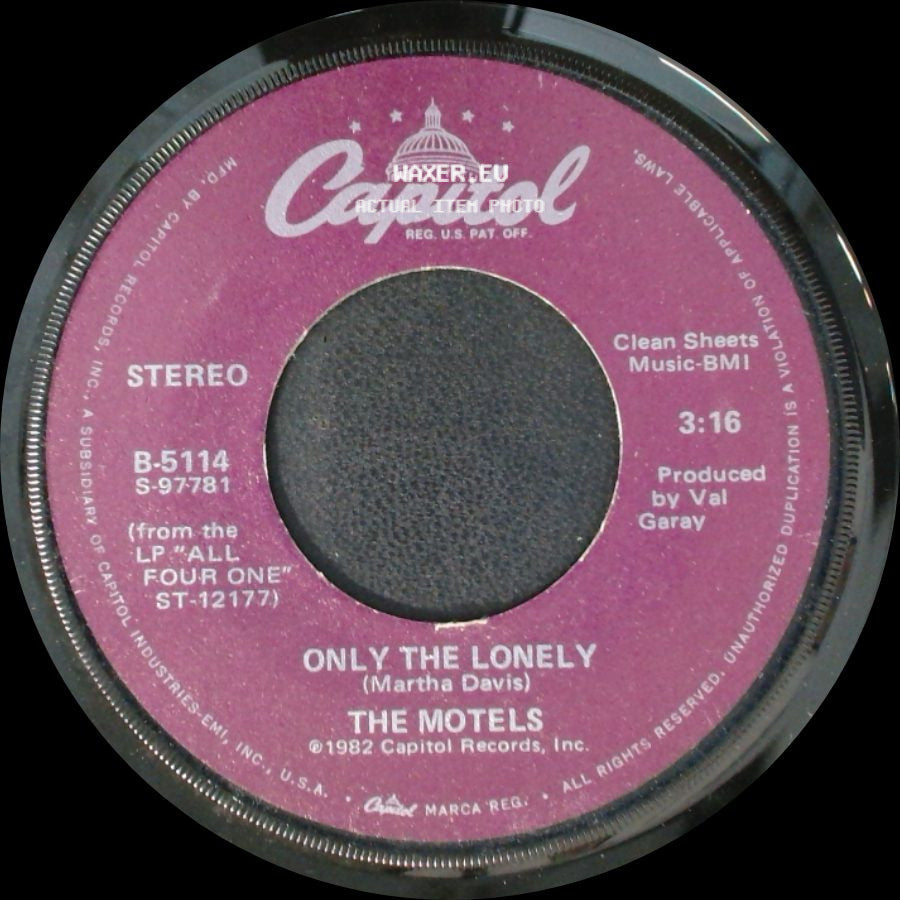 The Motels - Only The Lonely / Change My Mind side A