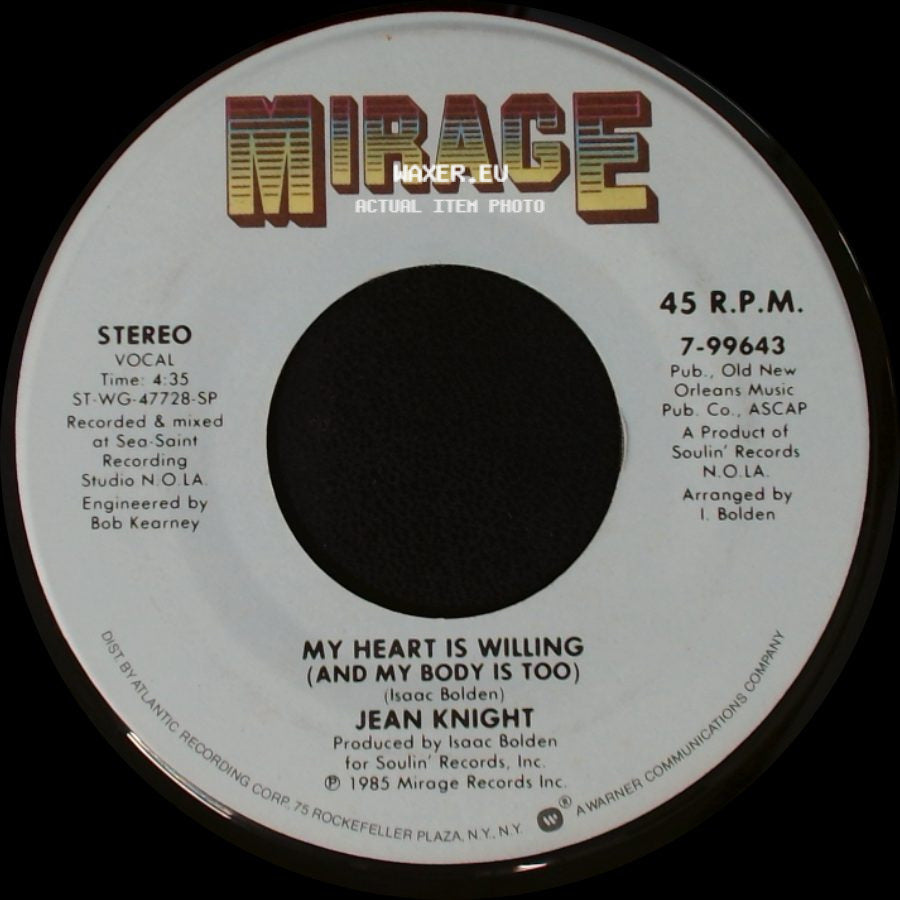 Jean Knight - My Toot Toot / My Heart Is Willing (And My Body Is Too) side B