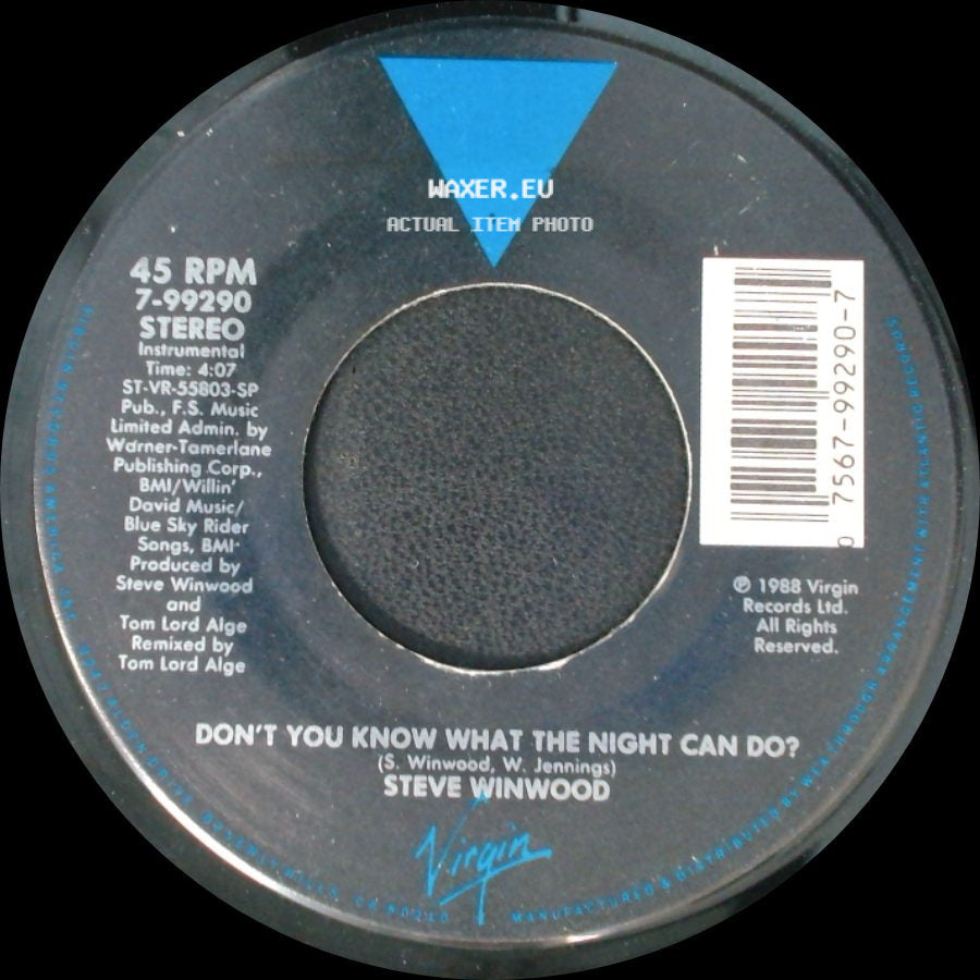 Steve Winwood - Don't You Know What The Night Can Do? / Don't You Know What The Night Can Do? side B