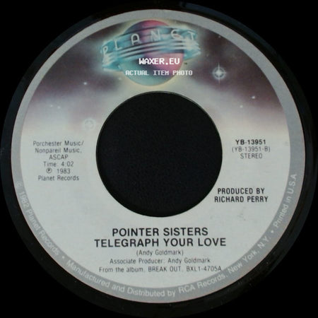 Pointer Sisters - Telegraph Your Love / Neutron Dance side A