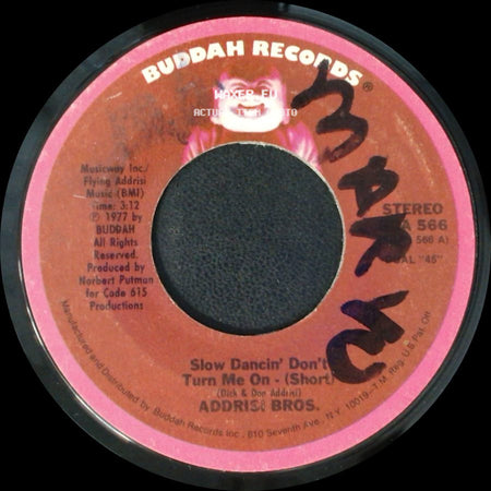 Addrisi Bros. - Slow Dancin' Don't Turn Me On - (Long) / Slow Dancin' Don't Turn Me On - (Short) side B