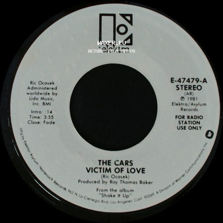 The Cars - Victim Of Love / Victim Of Love side A