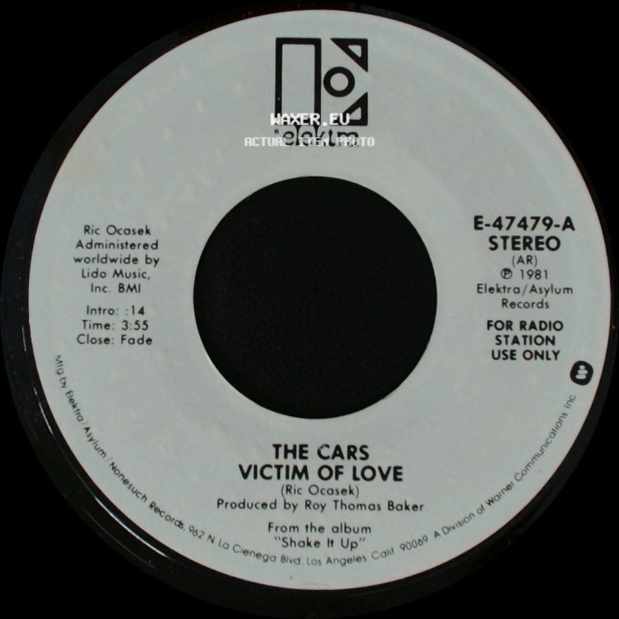 The Cars - Victim Of Love / Victim Of Love side A