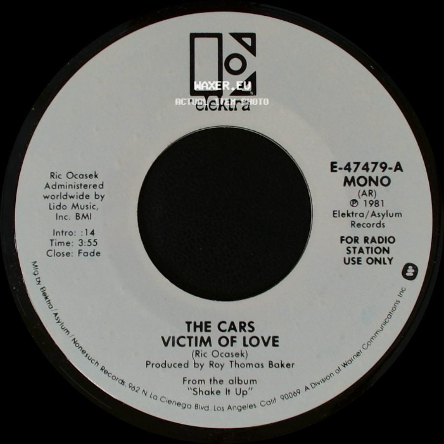 The Cars - Victim Of Love / Victim Of Love side B