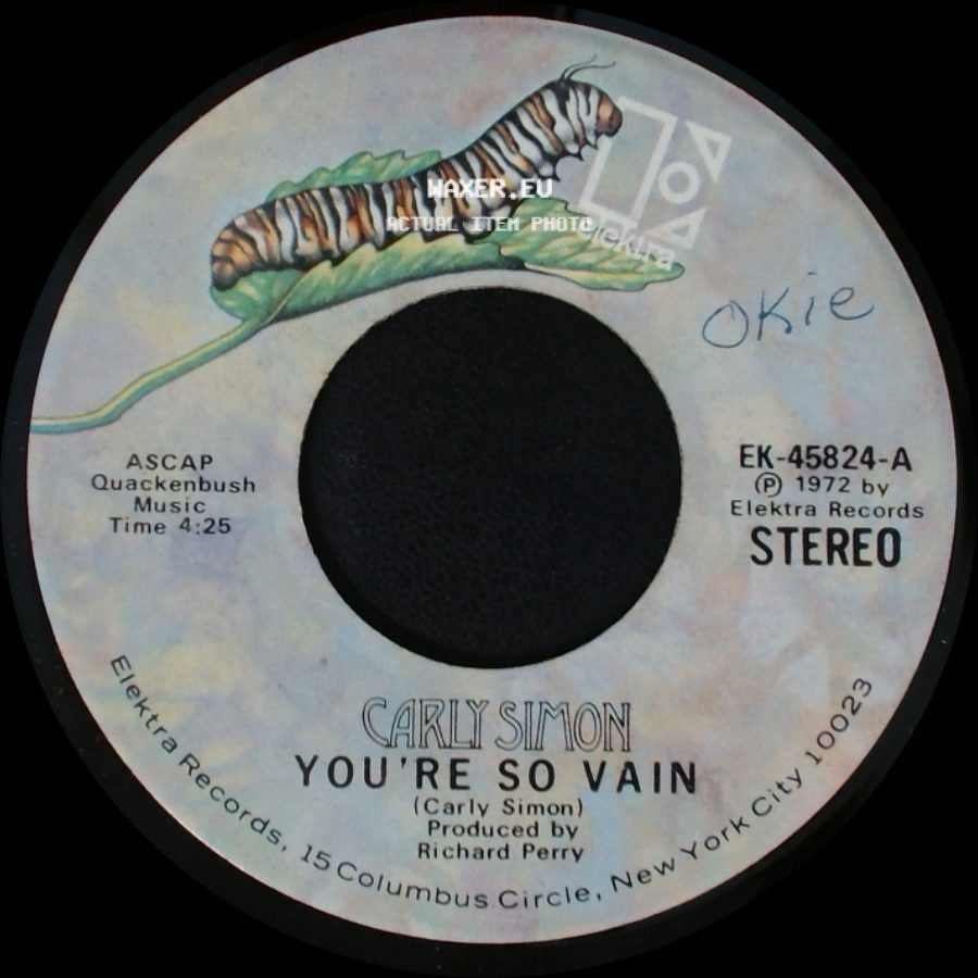 Carly Simon - You're So Vain / His Friends Are More Than Fond Of Robin side A