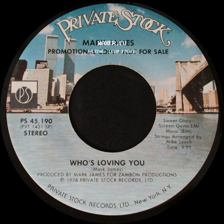 Mark James - Who's Loving You / Who's Loving You side A