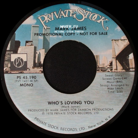 Mark James - Who's Loving You / Who's Loving You side B