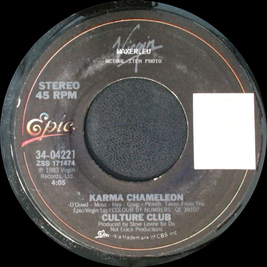 Culture Club - That's The Way (I'm Only Trying To Help You) / Karma Chameleon side B