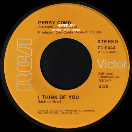 Perry Como - El Condor Pasa / I Think Of You side B