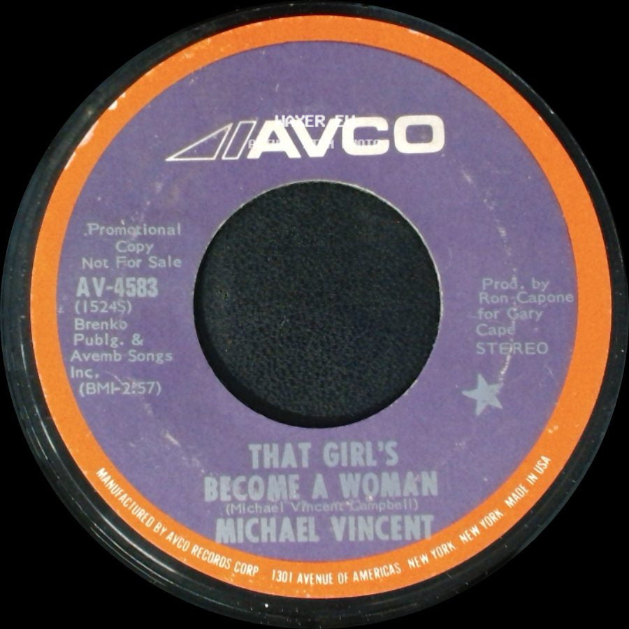 Michael Vincent - That Girl's Become A Woman / That Girl's Become A Woman side B