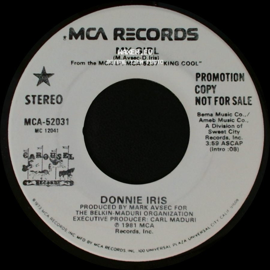 Donnie Iris - My Girl / My Girl side B