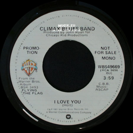 Climax Blues Band - I Love You / I Love You side A