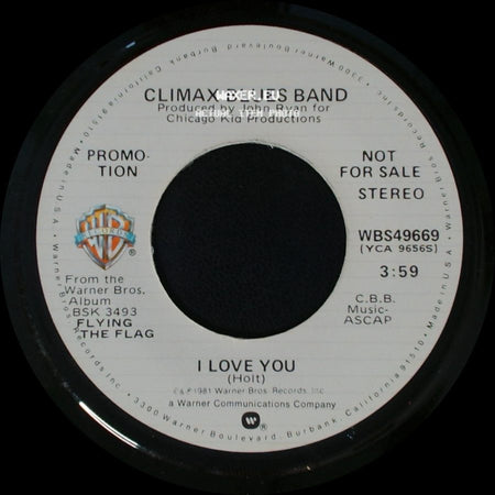 Climax Blues Band - I Love You / I Love You side B