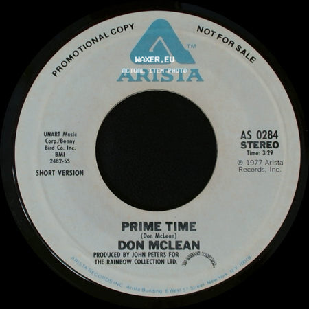 Don Mclean - Prime Time / Prime Time side A