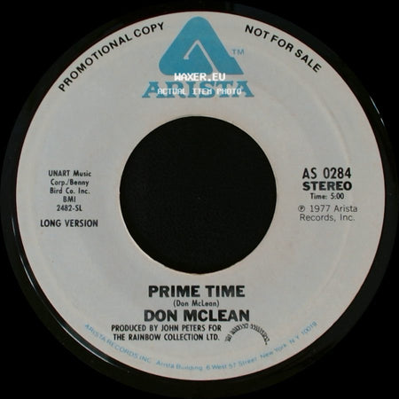 Don Mclean - Prime Time / Prime Time side B