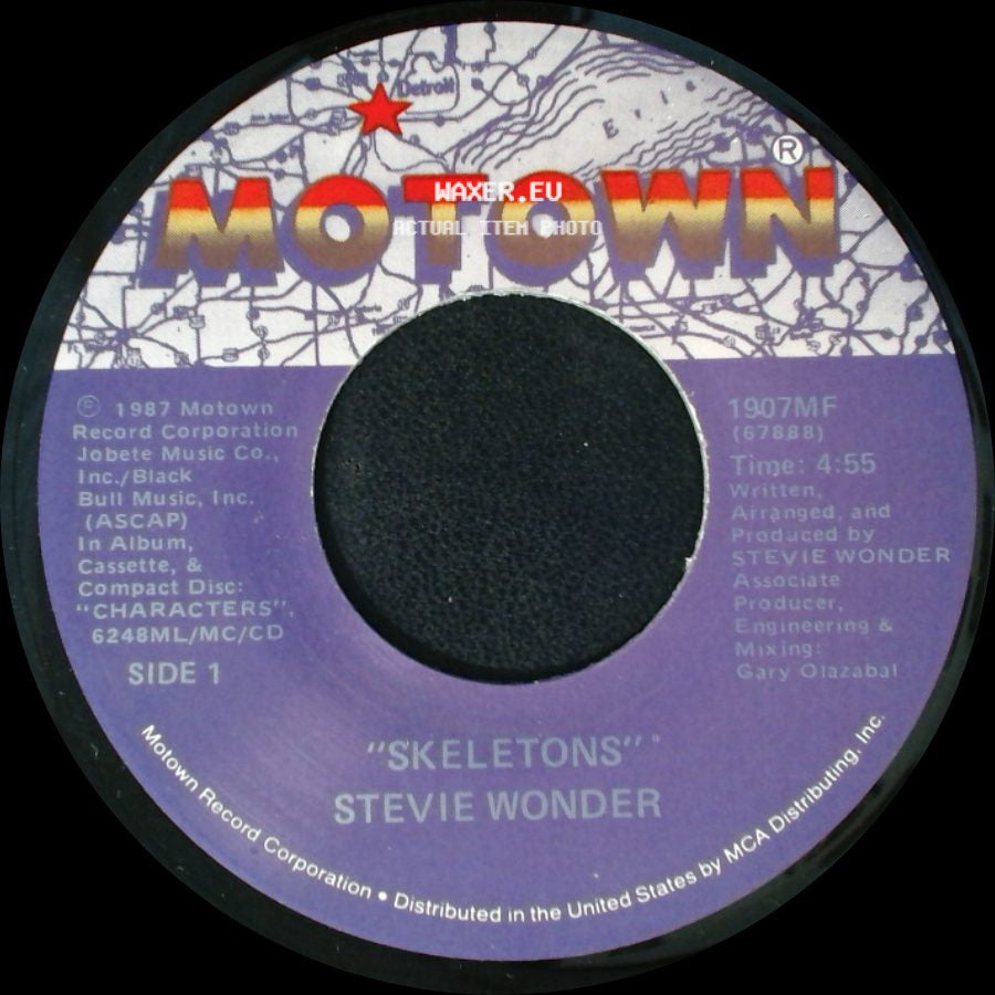 Stevie Wonder - Skeletons / Skeletons (Instrumental) side A