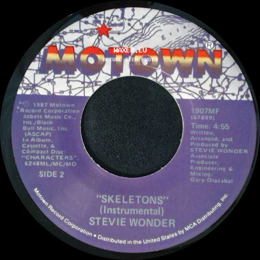 Stevie Wonder - Skeletons / Skeletons (Instrumental) side B