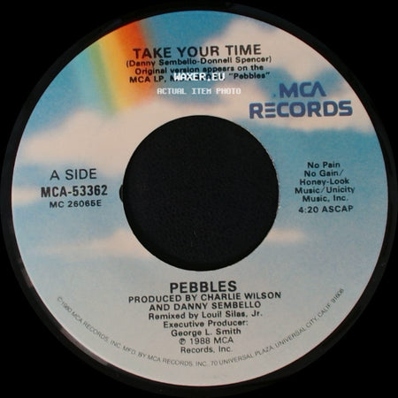 Pebbles - Take Your Time / Take Your Time (Instrumental) side A