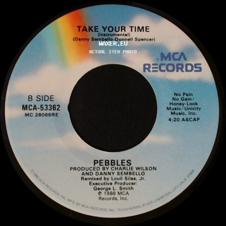 Pebbles - Take Your Time / Take Your Time (Instrumental) side B