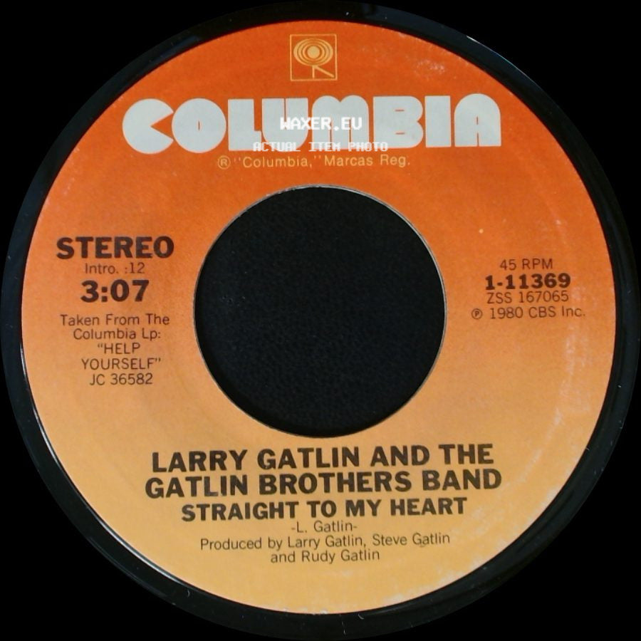 Larry Gatlin And The Gatlin Brothers Band - Take Me To Your Lovin' Place / Straight To My Heart side B
