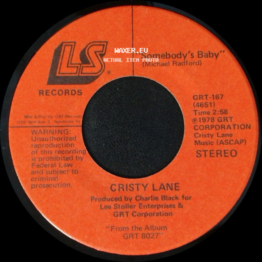 Cristy Lane - Somebody's Baby / Penny Arcade side A