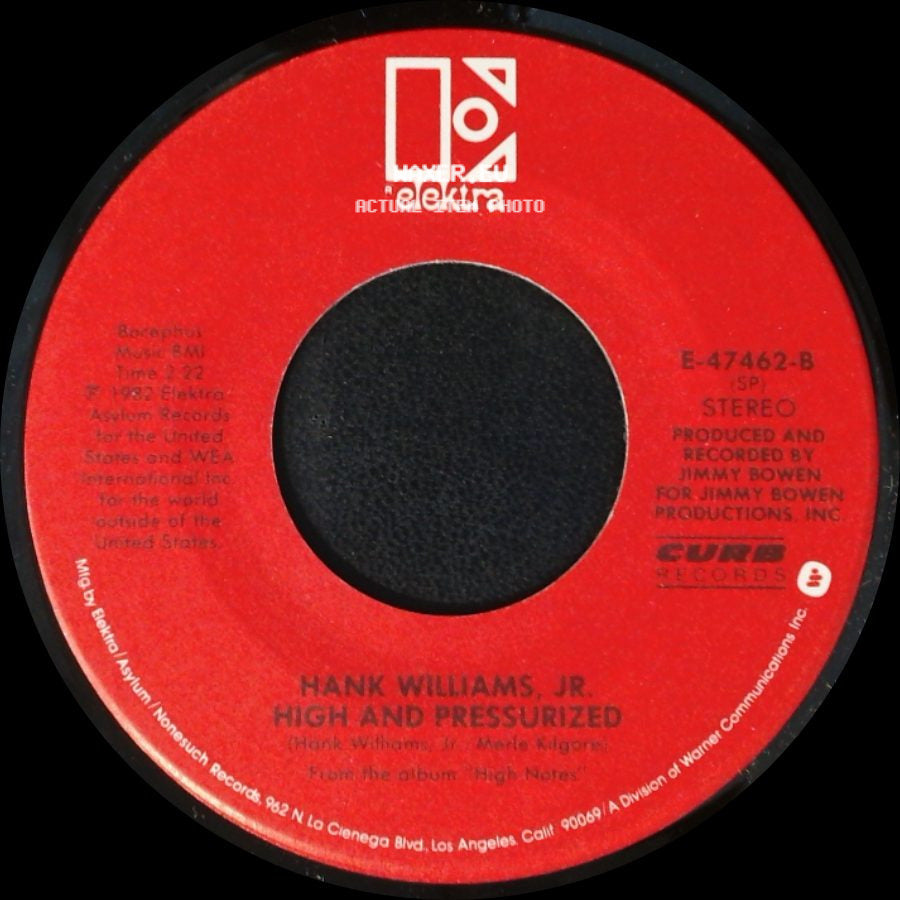 Hank Williams, Jr. - Honky Tonkin' / High And Pressurized side B