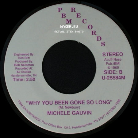 Michele Gauvin - Don't Touch Me / Why You Been Gone So Long side B