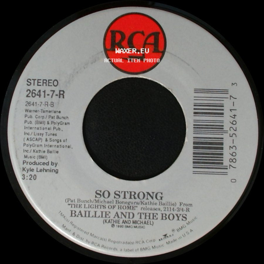 Baillie And The Boys - Fool Such As I / So Strong side B