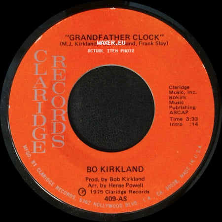 Bo Kirkland - Sure Got A Thing For You / Grandfather Clock side B