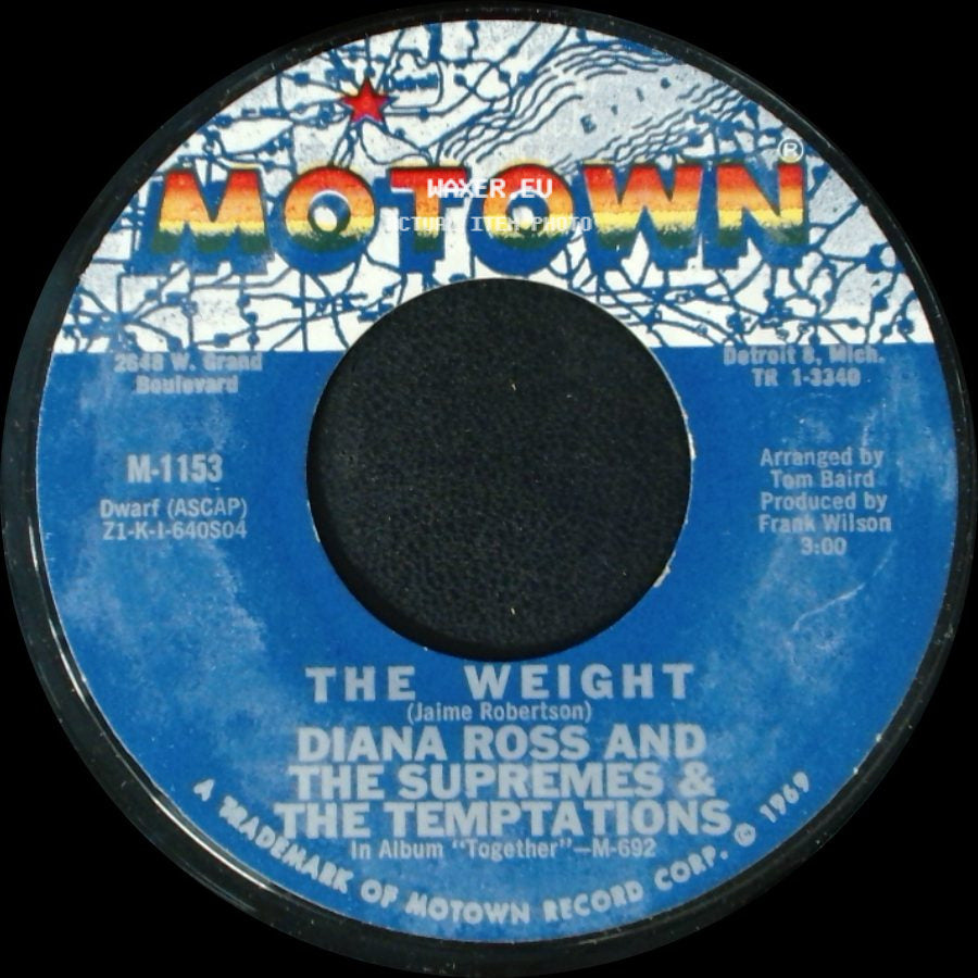 Diana Ross And The Supremes & The Temptations - The Weight / For Better Or Worse side A