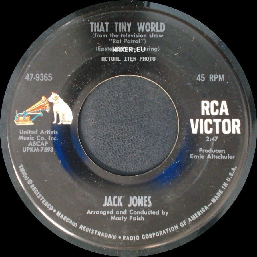 Jack Jones - That Tiny World / Live For Life side A